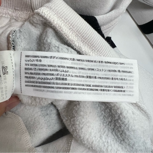 Abercrombie & Fitch White Black Stripe Half Zip Up Pullover, Size Large. - Picture 9 of 11